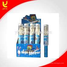 Toy Party Poppers en Grenade Transparence Tube con red de seguridad